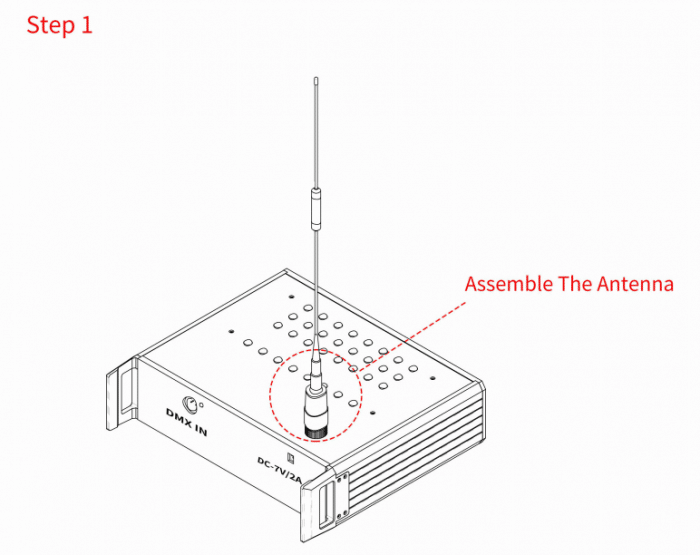 Control de pulsera LED dmx