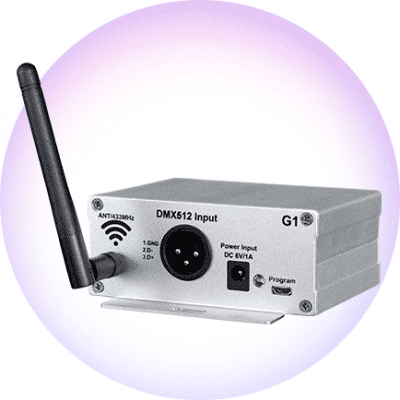 Pulsera LED Controlador RF DMX