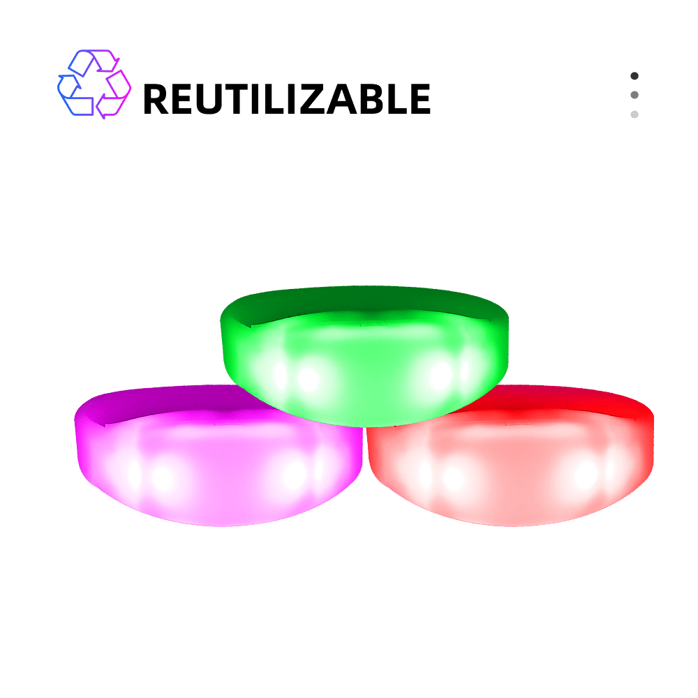pulsera led rfid parpadeante dmx