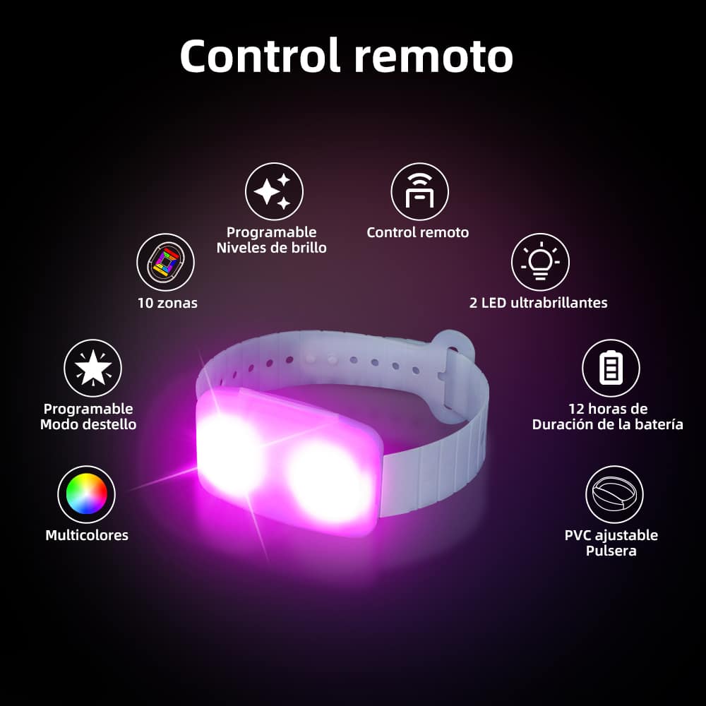 Pulsera LED programable