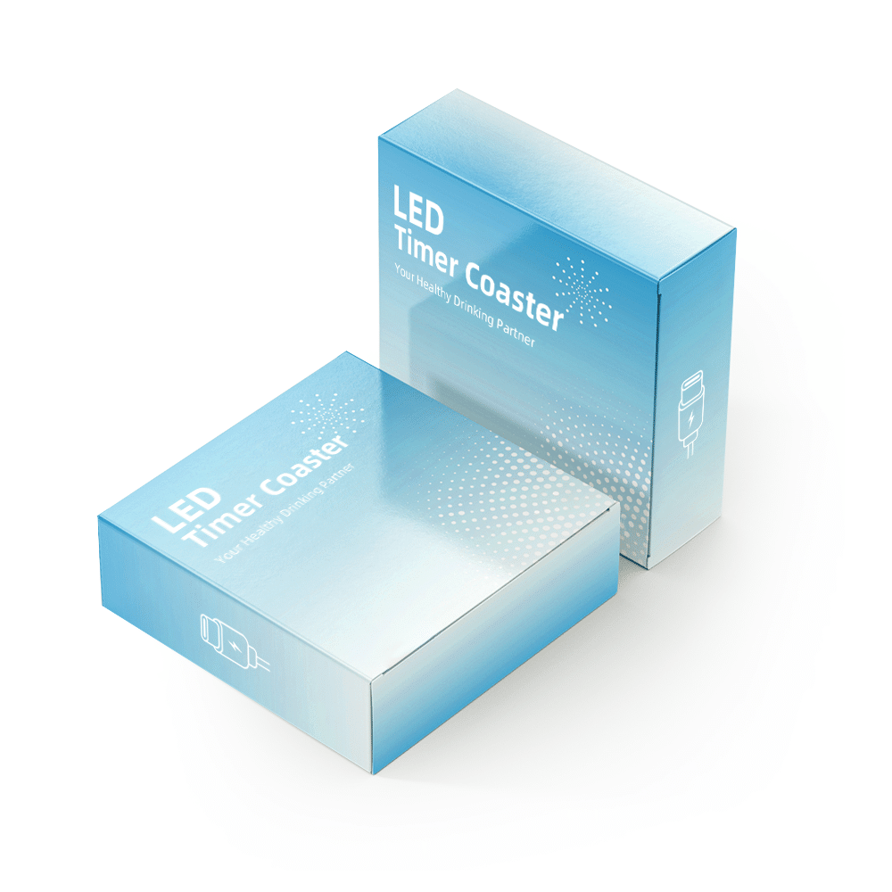 LED luminous coasters customized packaging