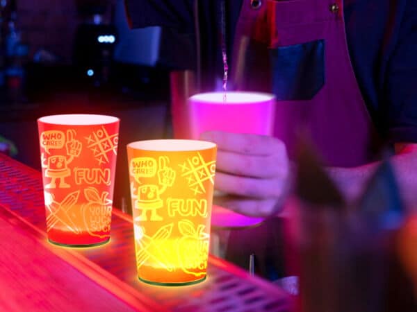 liquid activated led cup
