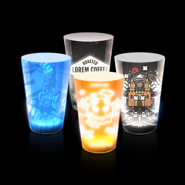 logo custom led cups