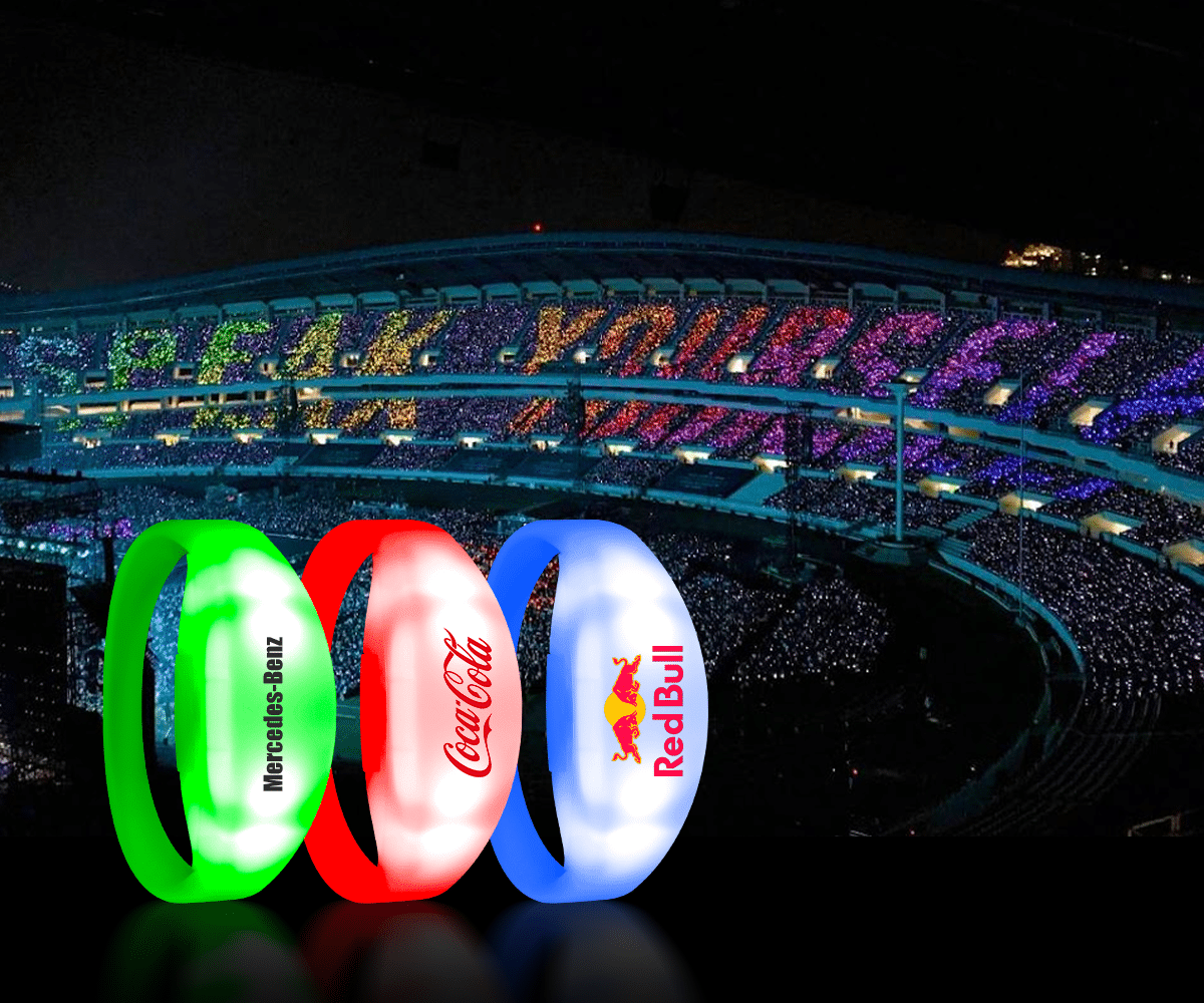 Deja de ver las Pulseras y Barras Luminosas de DMX como un Gasto: Conviértelas en una Fuente de Ingresos. 3 Logo Bracelets