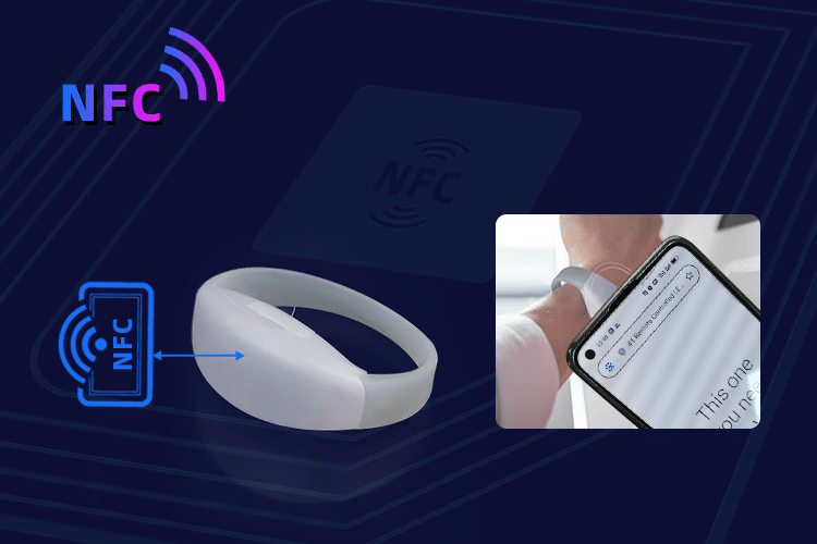 Diferentes puestos de trabajo en eventos con pulseras RFID y NFC 3 NFC Bracelets